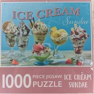 Ice Cream Sundae NEW 1000 Piece Jigsaw Puzzle by Page Publications